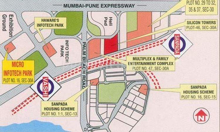  silicon towers Images for Location Plan of Haware Silicon Towers