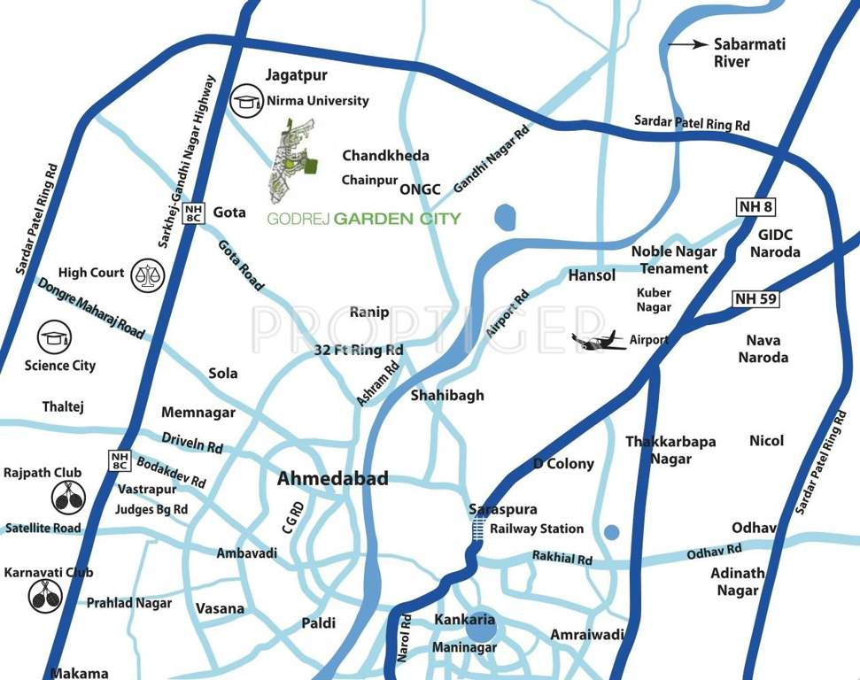 garden city Images for Location Plan of Godrej Garden City