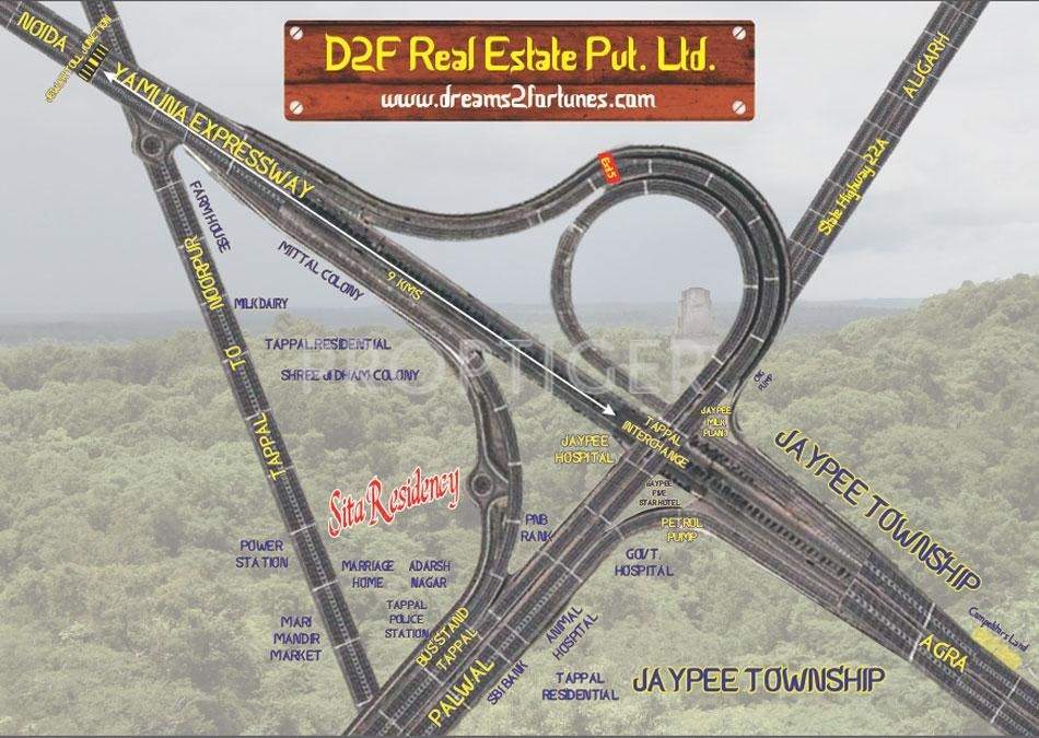 Dreams 2 Fortunes Sita Residency Location Plan