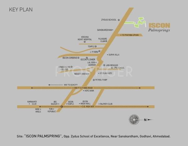 JP ISCON Group Iscon Palmspring Location Plan