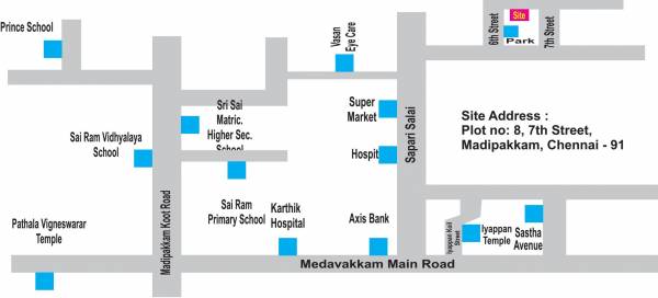 Images for Location Plan of MSP Homes Chennai Kandhan Kudil