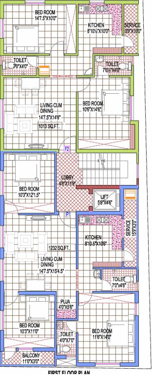 Images for Cluster Plan of Chaitanyar Premium Apartments