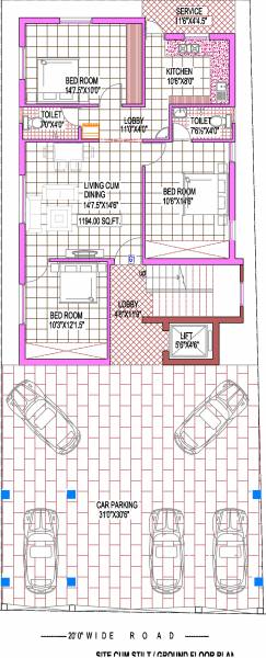 Images for Cluster Plan of Chaitanyar Premium Apartments