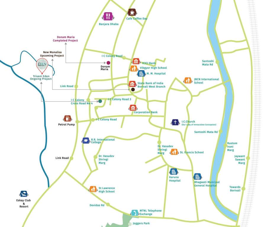 Images for Location Plan of Triveni Kaveri Apartments Chsl Triveni Eden