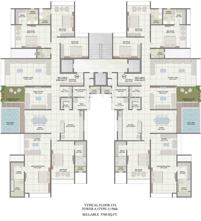 Images for Cluster Plan of JP Iscon Platinum