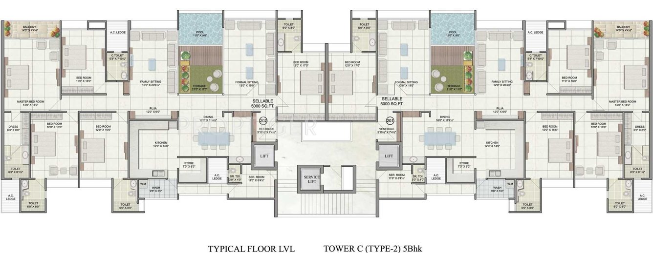 Images for Cluster Plan of JP Iscon Platinum