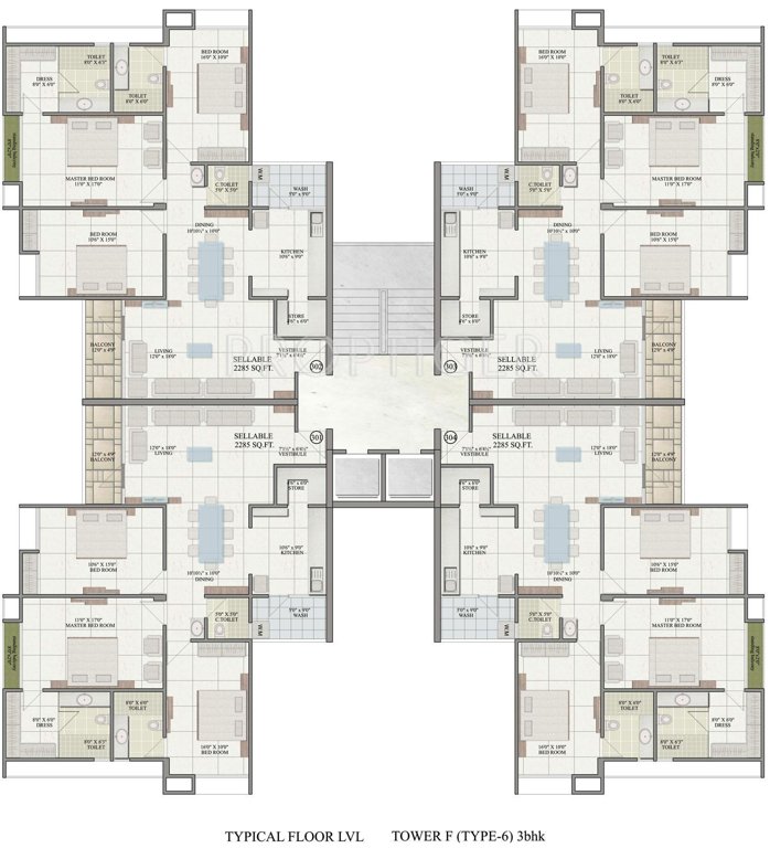 Images for Cluster Plan of JP Iscon Platinum