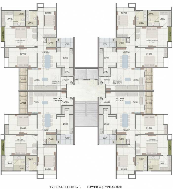 Images for Cluster Plan of JP Iscon Platinum