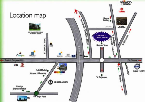 Images for Location Plan of Citadil Amruthas Classic Shrine
