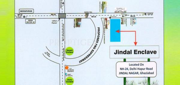 Vardah Builders Jindal Enclave Phase1and Phase2 Location Plan