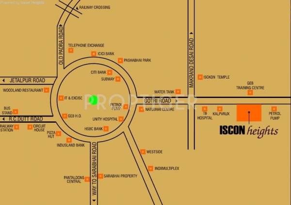 Location Plan iscon-heights Location Plan