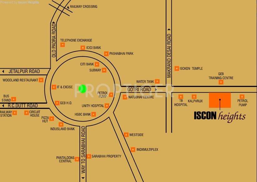  iscon heights Location Plan