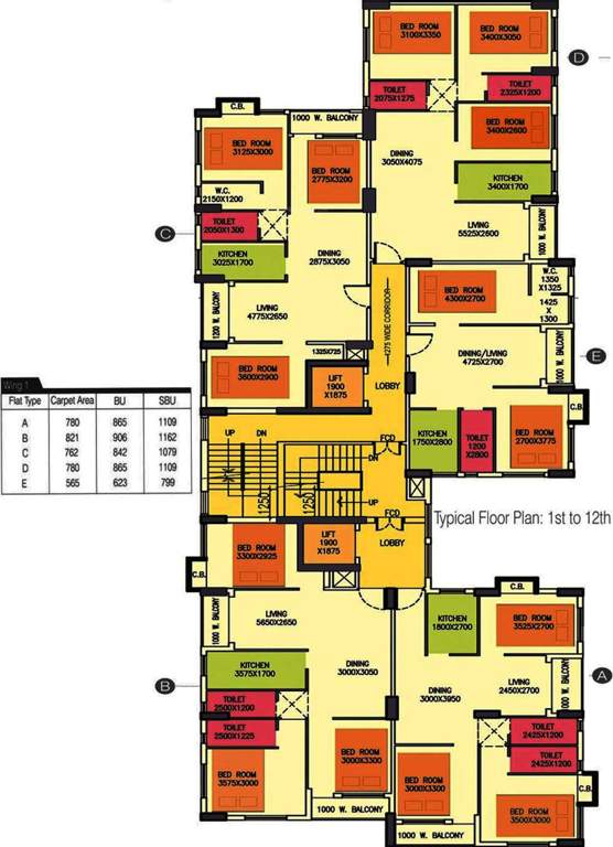  metro heights Images for Cluster Plan of Castrol Metro Heights