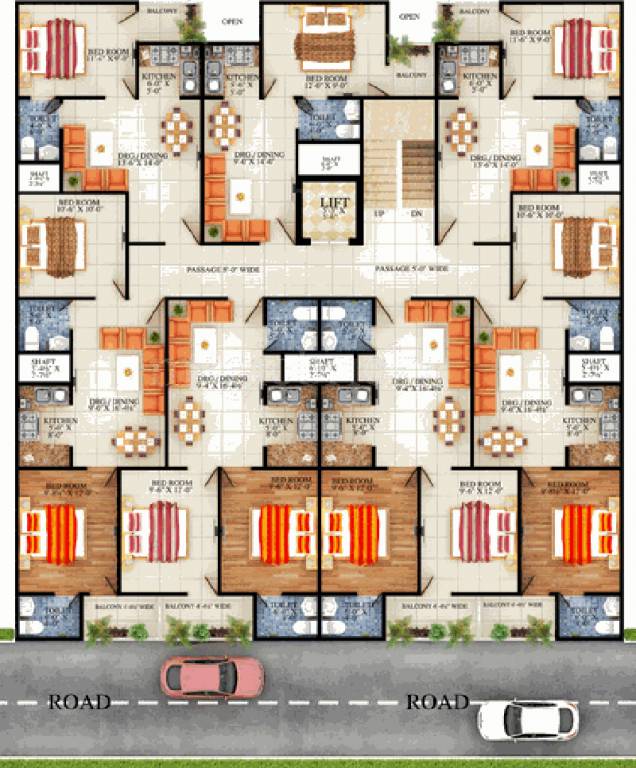 Images for Cluster Plan of Reputed Friends Enclave Noida