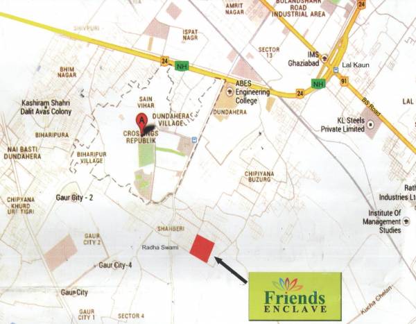 Images for Location Plan of Reputed Friends Enclave Noida
