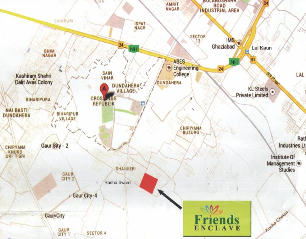 Images for Location Plan of Reputed Friends Enclave Noida
