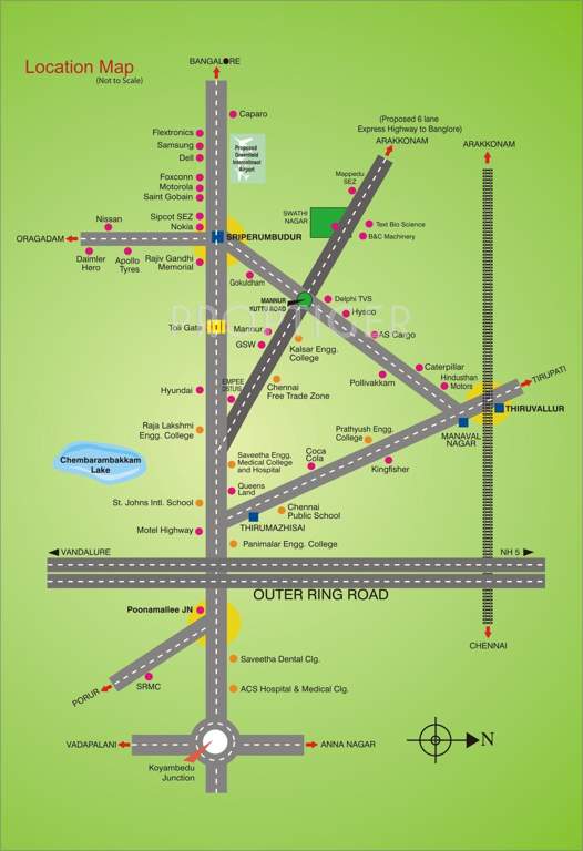 Images for Location Plan of Swathi Lands Swathi Nagar Phase II