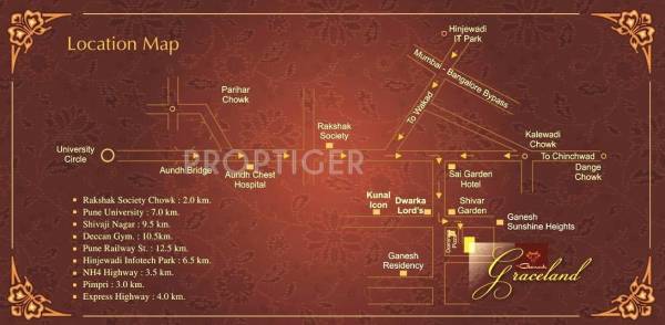 Gobind Builders and Developers Ganesh Graceland Location Plan