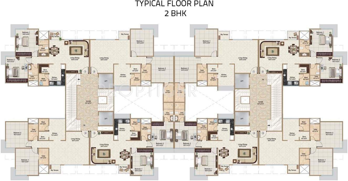  casa vyoma Images for Cluster Plan of Ajmera And Sheetal Casa Vyoma