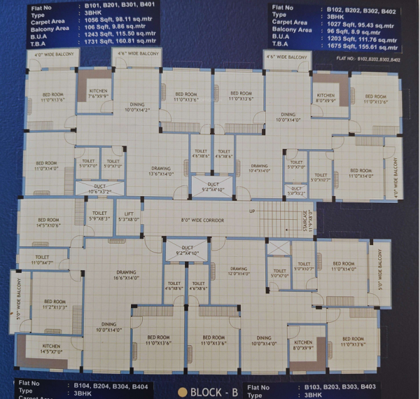  gagani-residency Cluster Plan Block B