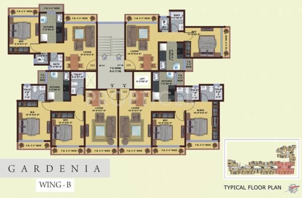 Images for Cluster Plan of Lalani Gardenia