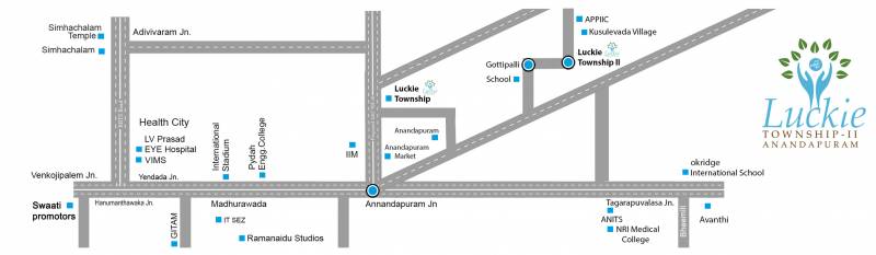Images for Location Plan of Swathi Lucky Anandapuram