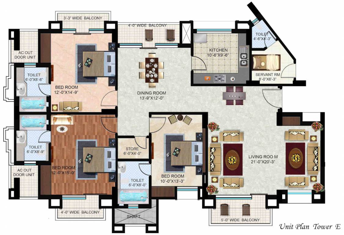  grand residences Tower E Cluster Plan