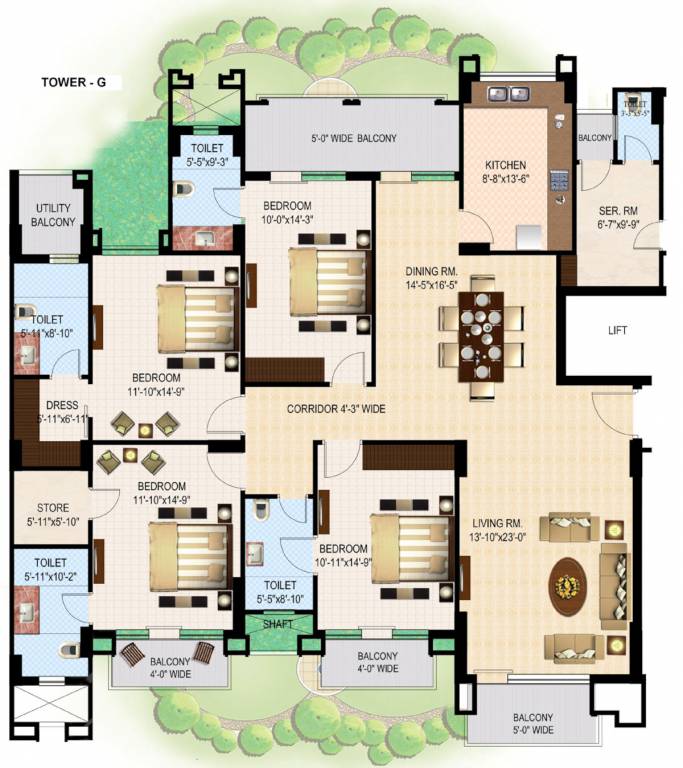  grand residences Tower G Cluster Plan