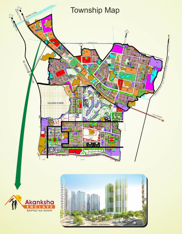  akansha enclave Location Plan