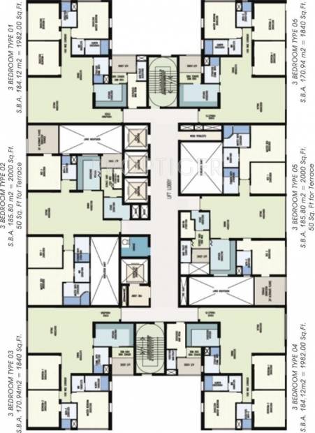  urbana-new-towers Tower-1 Cluster Plan