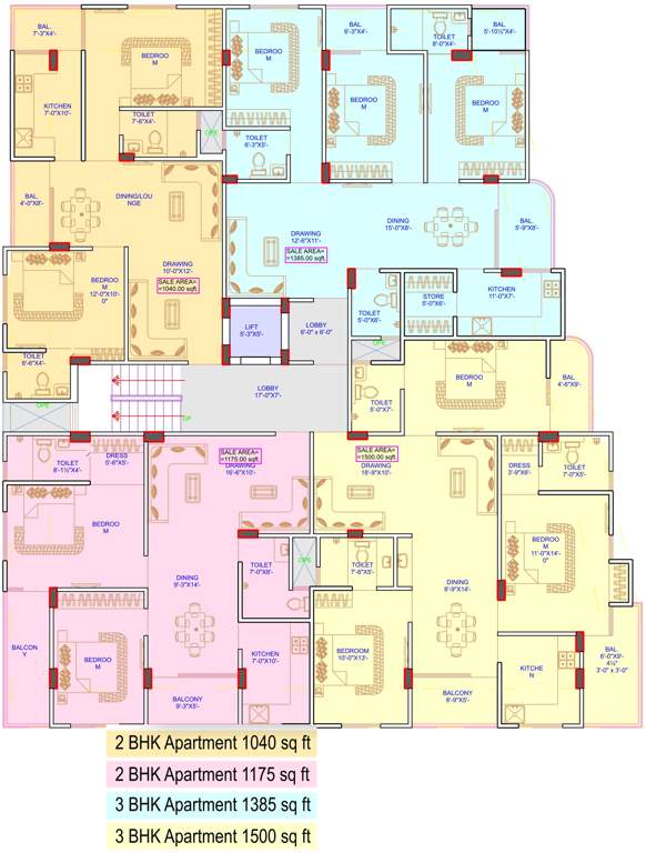 Images for Cluster Plan of Sanrachna Swroop Enclave