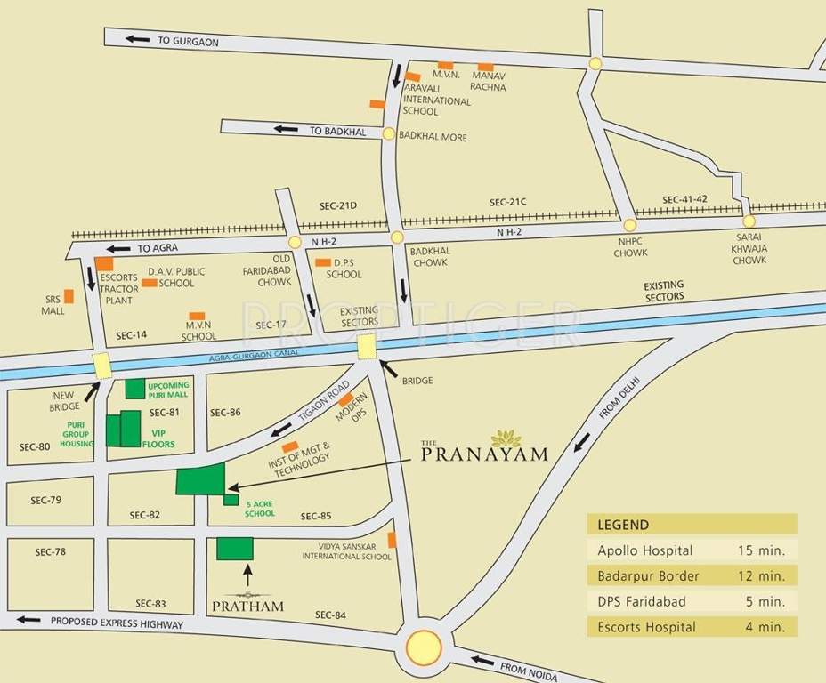  pranayam Images for Location Plan of Puri Pranayam