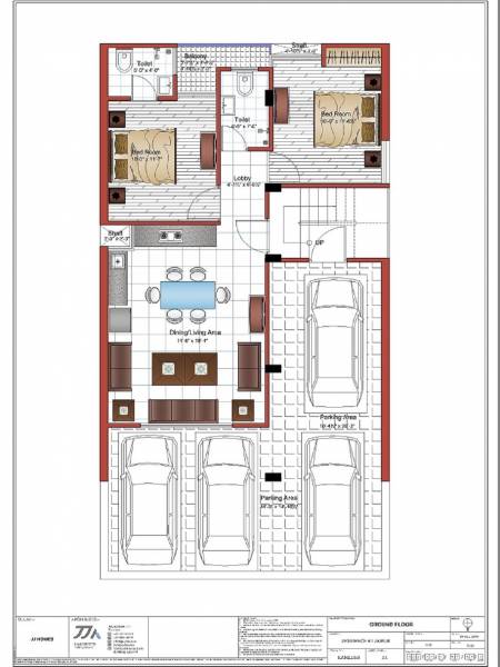  homes Tower A Cluster Plan for ground Floor