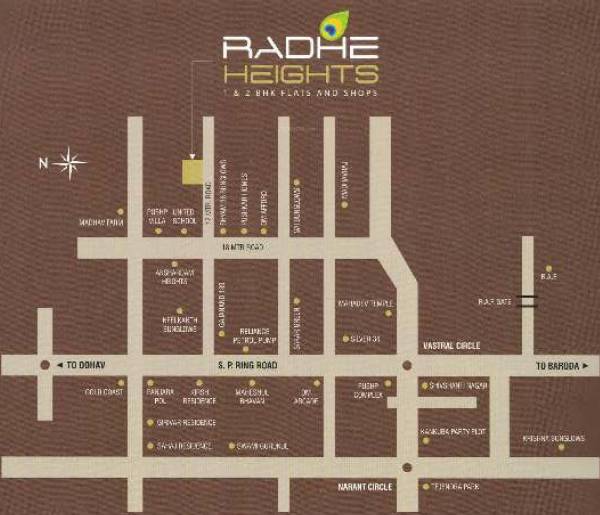 Images for Location Plan of Sun Radhe Heights