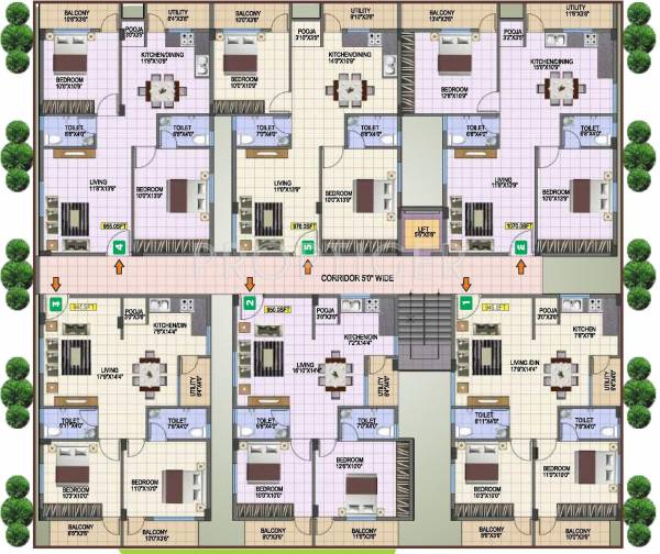 Images for Cluster Plan of Siddartha Srinilaya Images for Cluster Plan of Siddartha Srinilaya