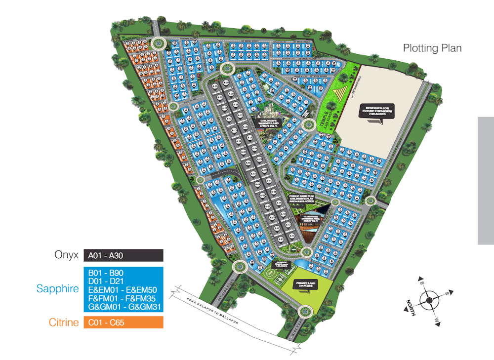 hills premium Layout Plan