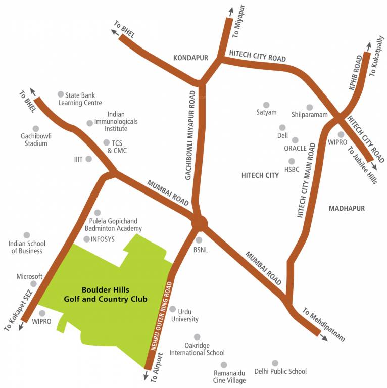 boulder hills Location Plan