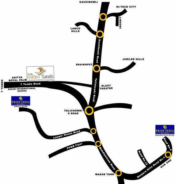 Images for Location Plan of Pride India Golden Sands