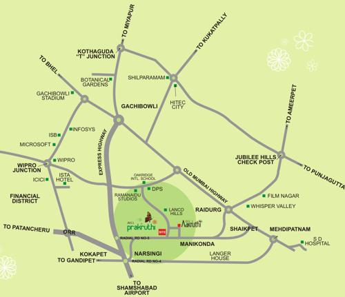  prakruthi Images for Location Plan of AVL Prakruthi