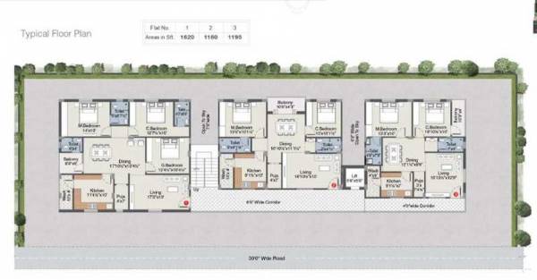 Typical Floor Plan ultima-1-kondapur Typical Floor Plan