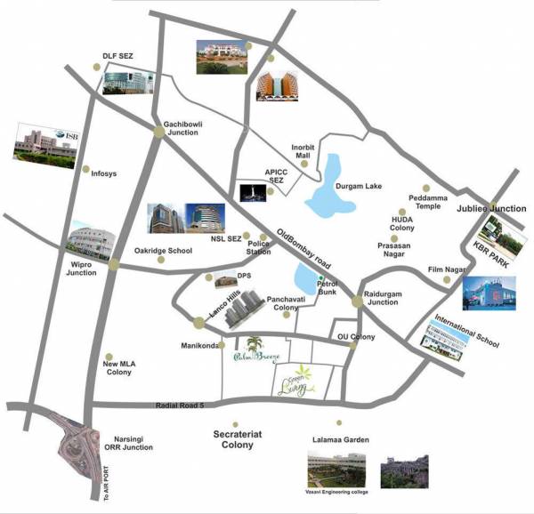 Images for Location Plan of Gowra Hallmark Palm Breeze Apartment