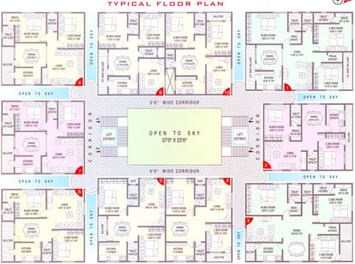 Images for Cluster Plan of Bhavya Majestic Enclave