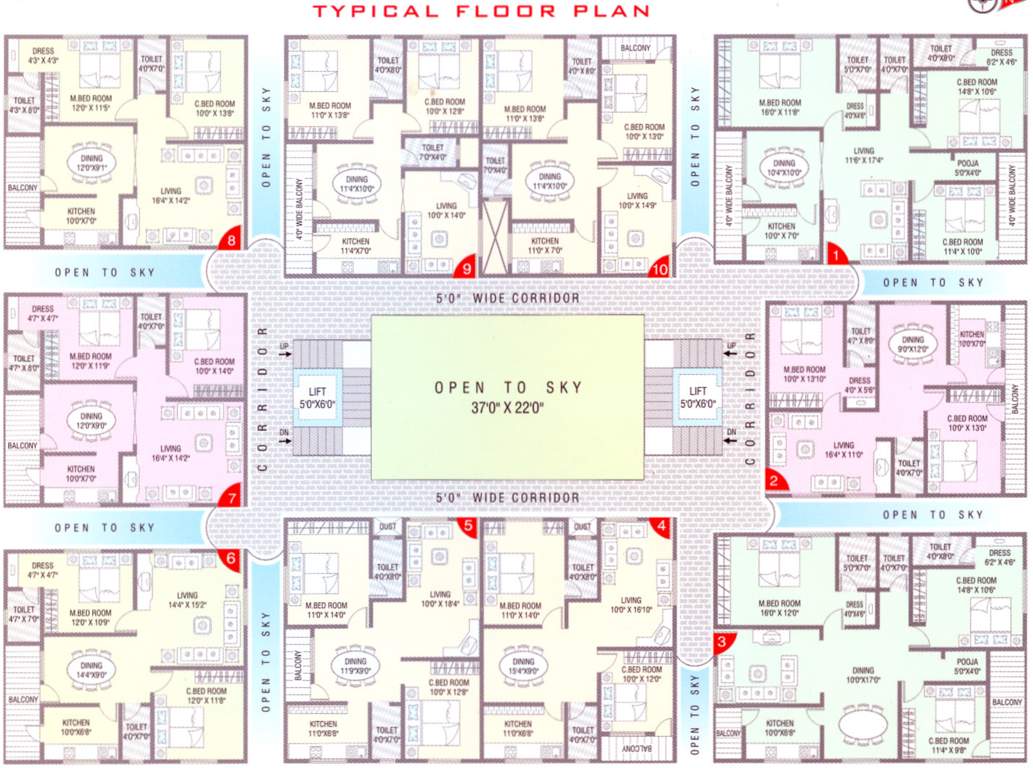 Images for Cluster Plan of Bhavya Majestic Enclave