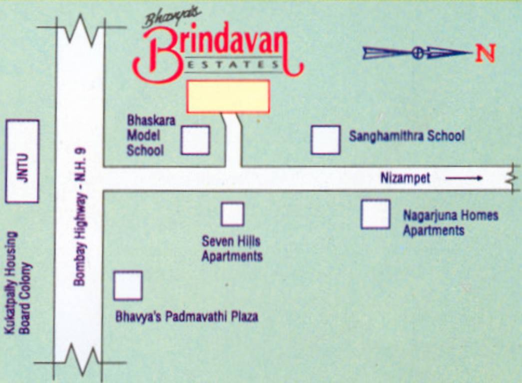 Images for Location Plan of Bhavya Brindavan Estates