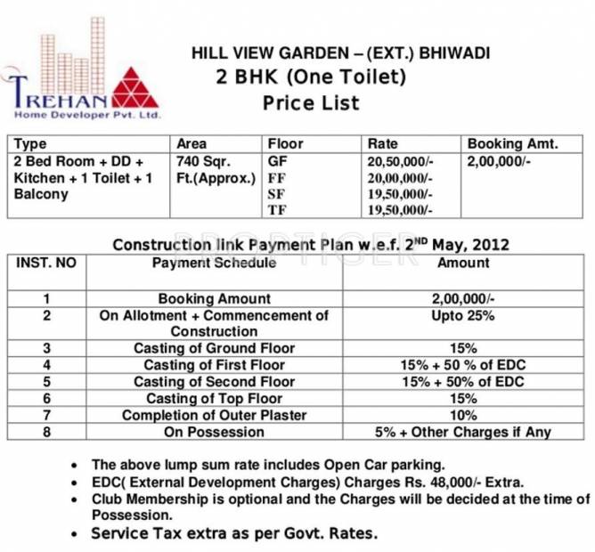Images for Payment Plan of Trehan Home Developers Hill View Garden Phase1 and Phase2