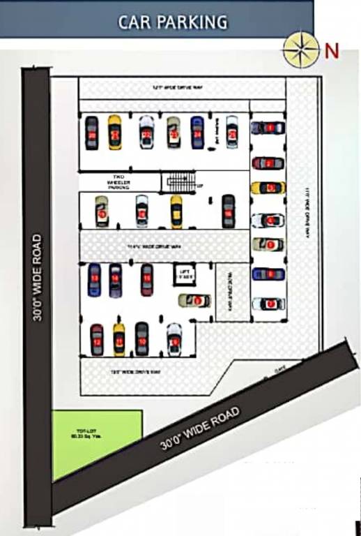  apple homes Tower A Cluster Plan for ground Floor