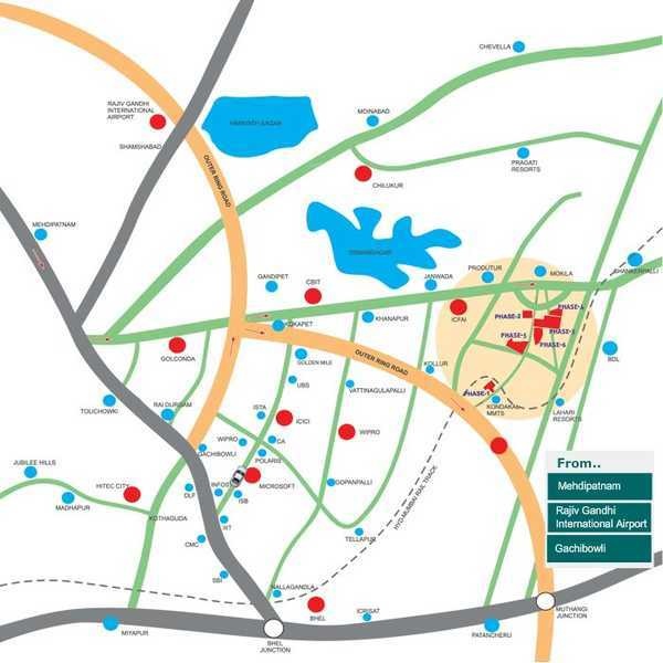  gachibowli-county-phase-4 Location Plan