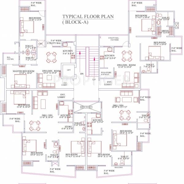 Images for Cluster Plan of Raison Crimson Floors