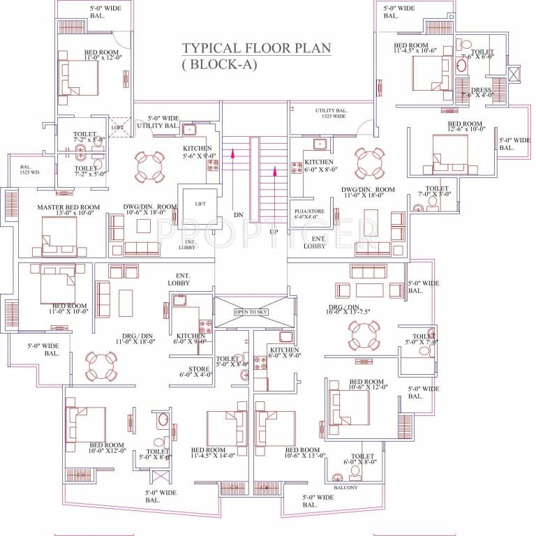 Images for Cluster Plan of Raison Crimson Floors