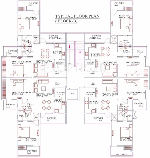 Images for Cluster Plan of Raison Crimson Floors